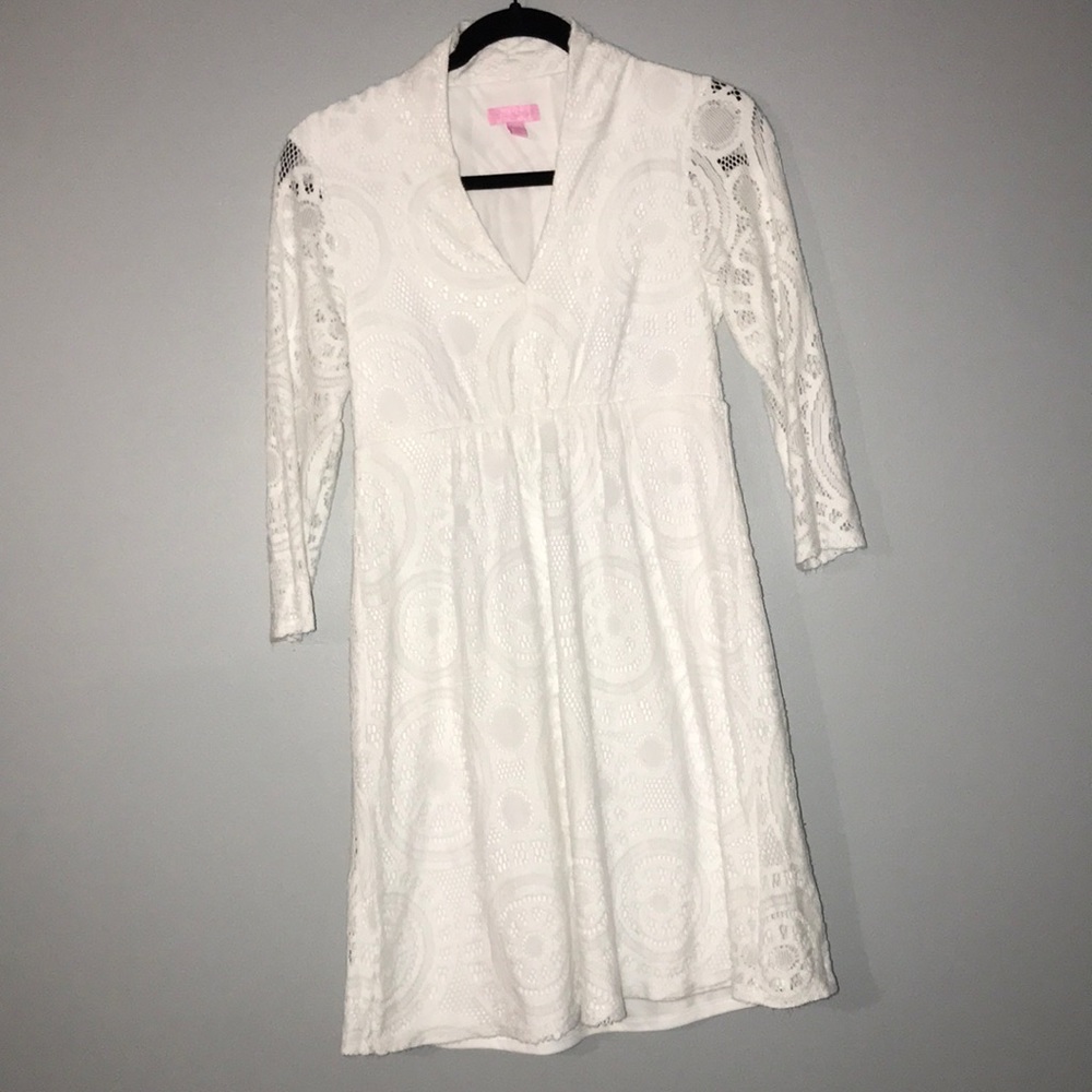 Lily Pulitzer White lace dress